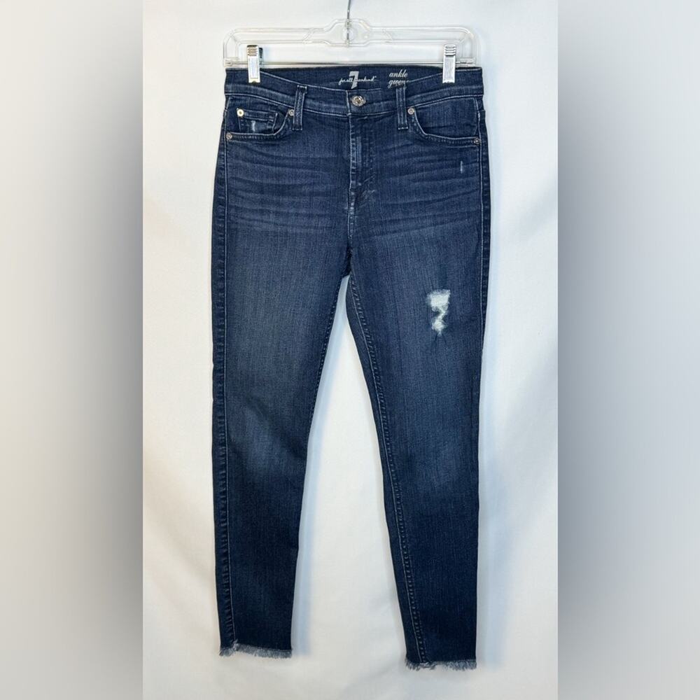 7 for all Mankind Womens Jeans Size 27 Ankle Gwenevere Cropped Straight Designer